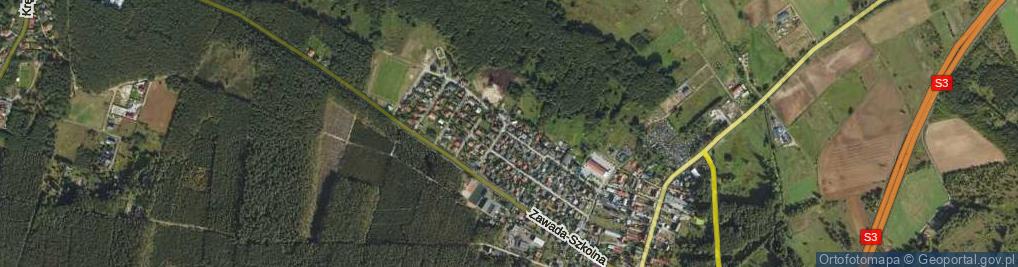 Zdjęcie satelitarne Zawada-Łąkowa ul.